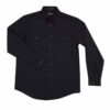 Mens Evan Workshirt LS FB Black 2