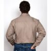 Mens Evan Workshirt LS FB Brown 1