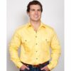 Mens Evan Workshirt LS FB Butter