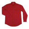 Mens Evan Workshirt LS FB Chilli 2
