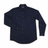 Mens Evan Workshirt LS FB Navy 2
