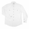 Mens Evan Workshirt LS FB White 2