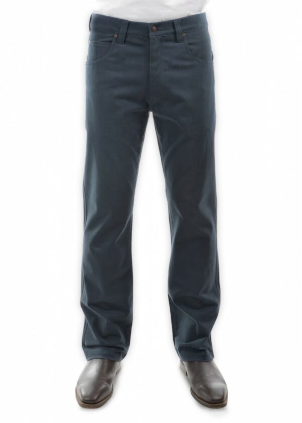 Mens Stretch Moleskin Jean Blue Steel