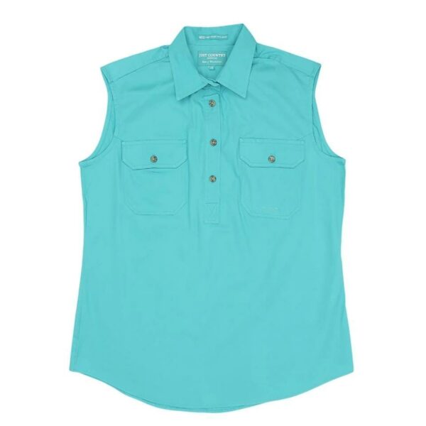 Womens Kerry Workshirt S less Turquoise 2