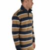 Mens Sutherland Stripe Qtr Zip Rugby - Image 3