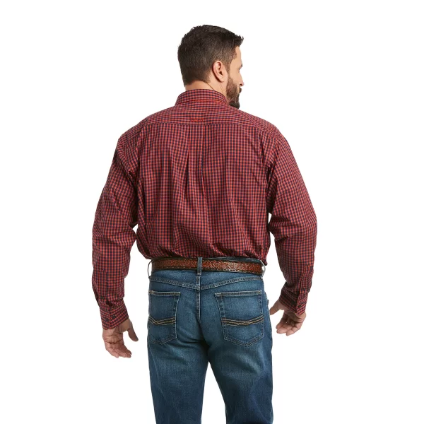 Ariat Mens Pro Series Paco Classic LS Shirt Autumn Blaze - Image 2