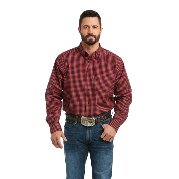 Ariat Mens Pro Series Paco Classic LS Shirt Autumn Blaze