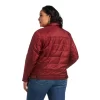 Ariat Womens Real Puffer Trucker Jacket Rhubarb - Image 2