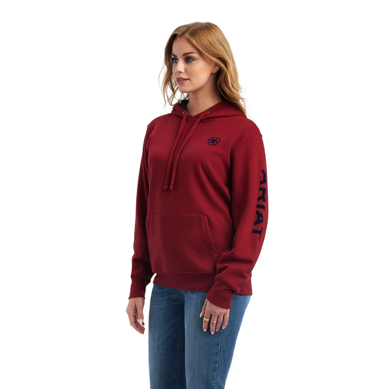 ARIAT – Women's Real Logo Hoodie ( Grape Wine ) Final Sale – El Potrerito
