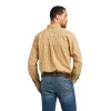 Ariat Mens WF Harvey Classic LS Shirt Honey Mustard - Image 3