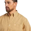 Ariat Mens WF Harvey Classic LS Shirt Honey Mustard - Image 2