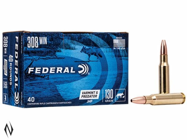 Federal 308 win 130gr HP AE Varmint 40pk