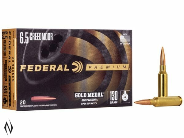 Federal 6.5 CR 130gr Berger VLD Gold Medal