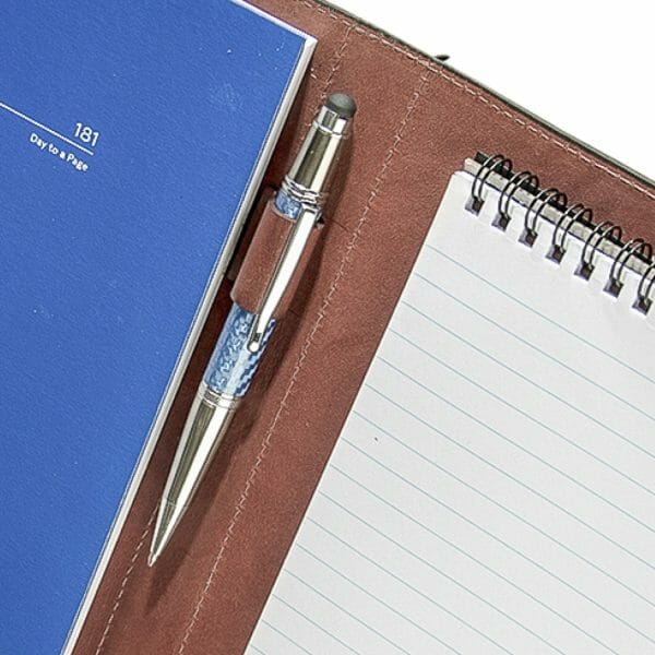 Leather Diary and Notebook Holder with Spirax Notebook A4, with Diary Smooth - Image 5