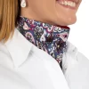 Wns Carlee Double Sided Scarf Hot Pink/Periwinkle Heart - Image 2
