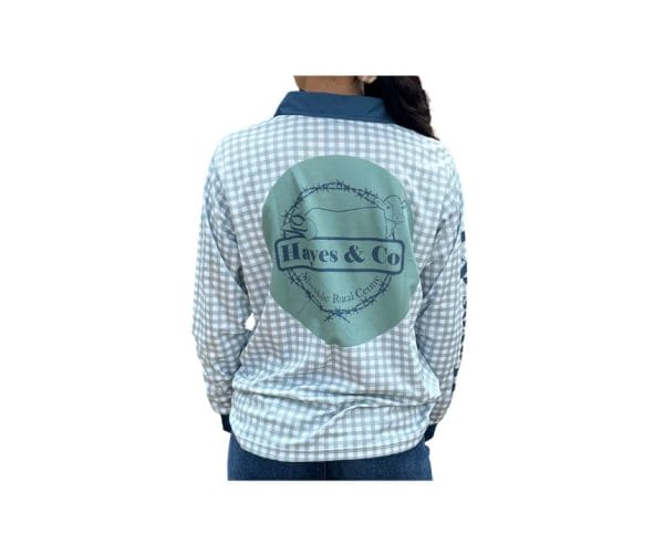 Fishing Shirt Sage Green Check - Image 2