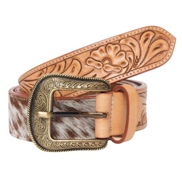 Design Edge Tooling Leather Cowhide Belt