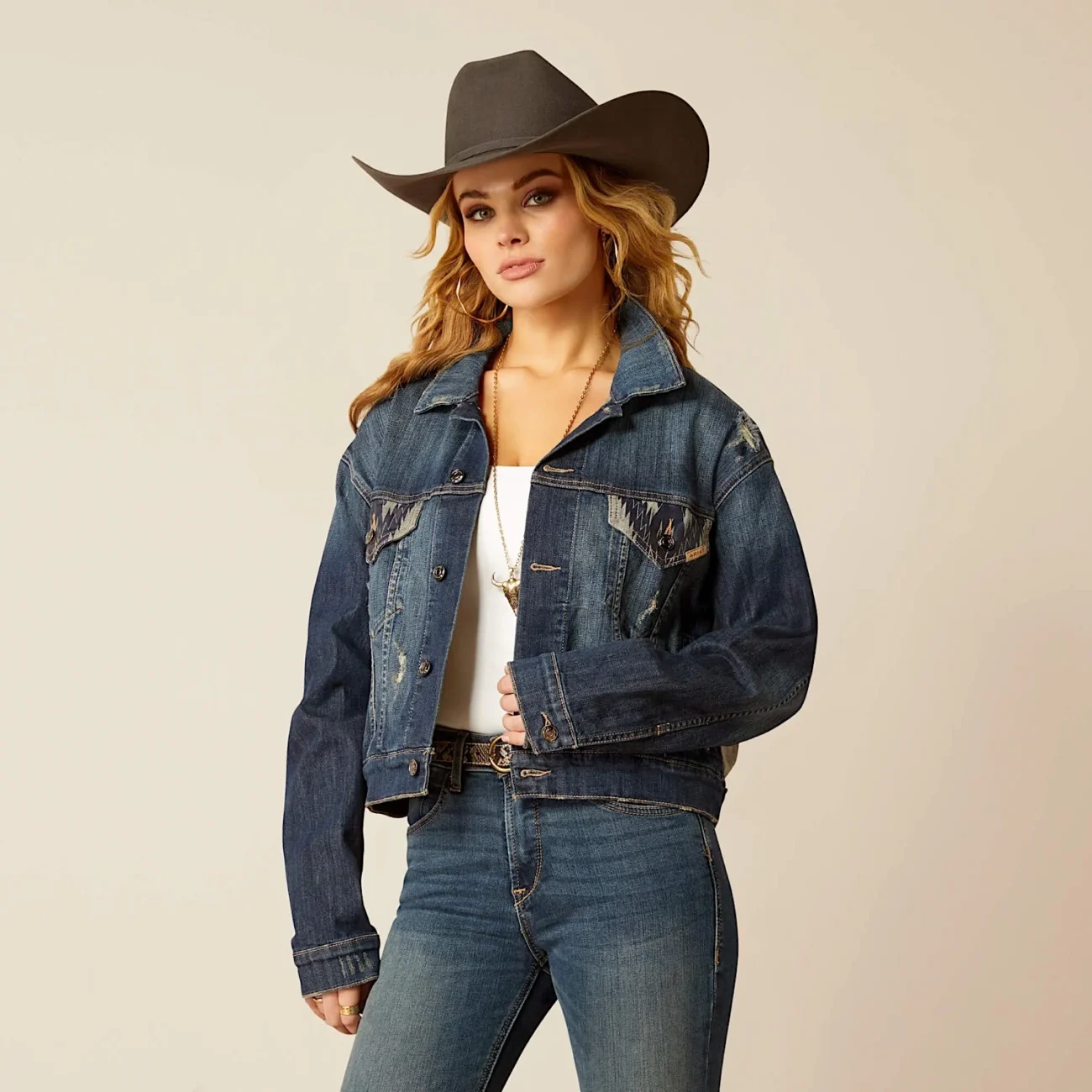 Ariat jean jacket hotsell