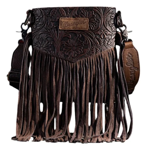 Wrangler Floral Embossed Crossbody Bag