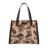 Wrangler Printed Canvas Tote Bag