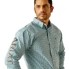 Ariat Mens Pro Team Graycen Fitted LS Shirt - Image 3
