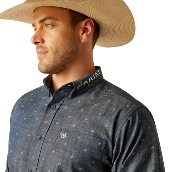 Ariat Mens Team Everett LS Shirt - Image 4