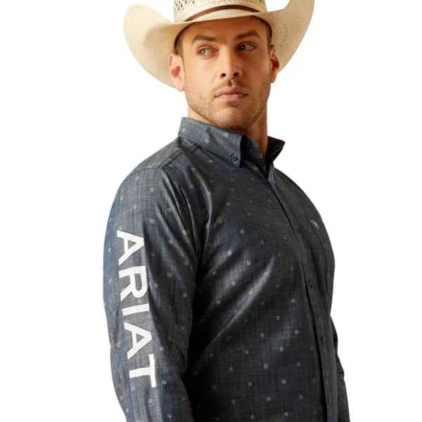 Ariat Mens Team Everett LS Shirt - Image 3