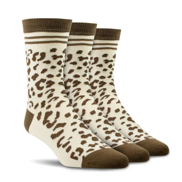 Ariat Womens Charm Crew Socks Leopard Camo