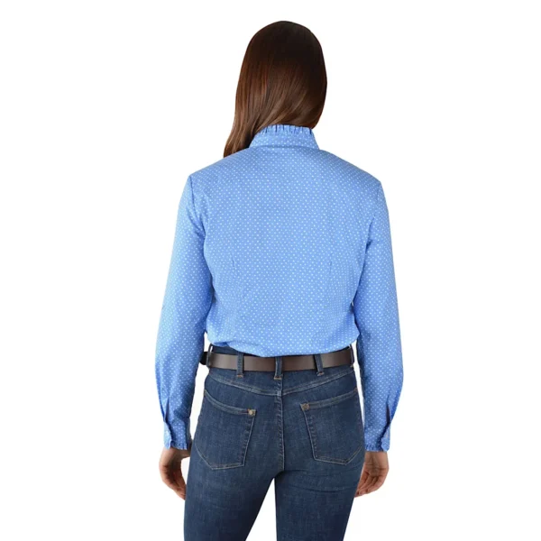 Womens Liv Ruffle Collar L/S Shirt - Image 2