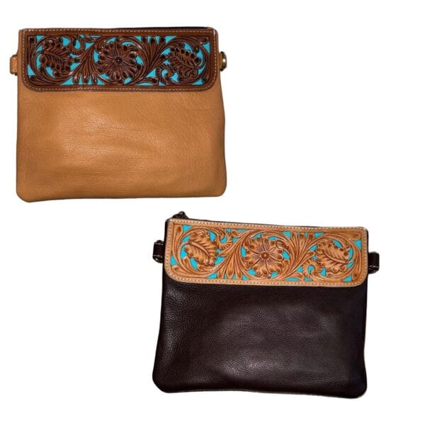 Design Edge Tooling Hand Carved Clutch Bag