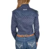 Womens Esther Print Frill L/S Shirt - Image 2