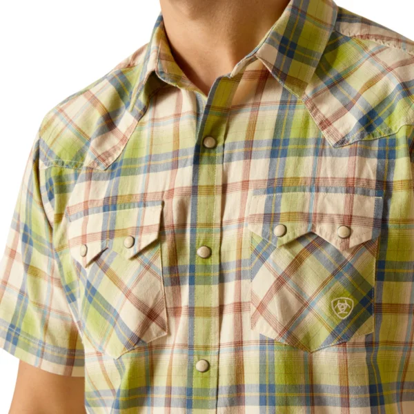 Ariat Mens Hinston Retro Snap SS Shirt - Image 3