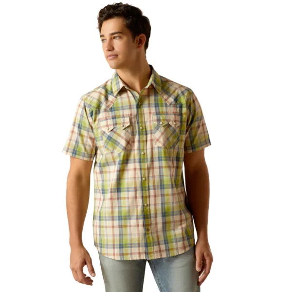 Ariat Mens Hinston Retro Snap SS Shirt