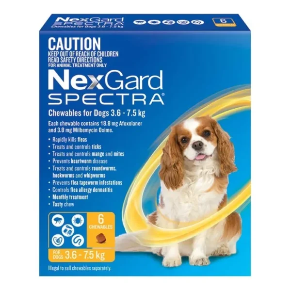 Nexgard Spectra 3.6-7.5kg 6pk