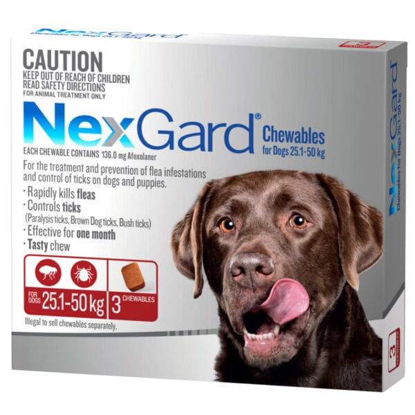 Nexgard Chews 25.1-50KG  3pk