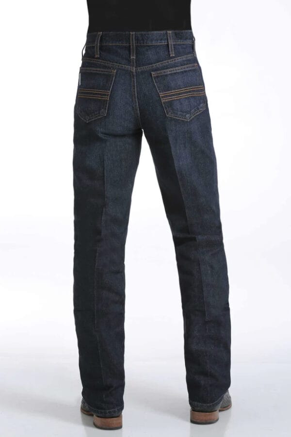 Cinch Silver Label Slim Mid Straight Leg Dark Jeans