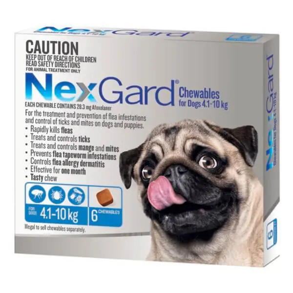 Nexgard Chews 4.1-10KG 6pk