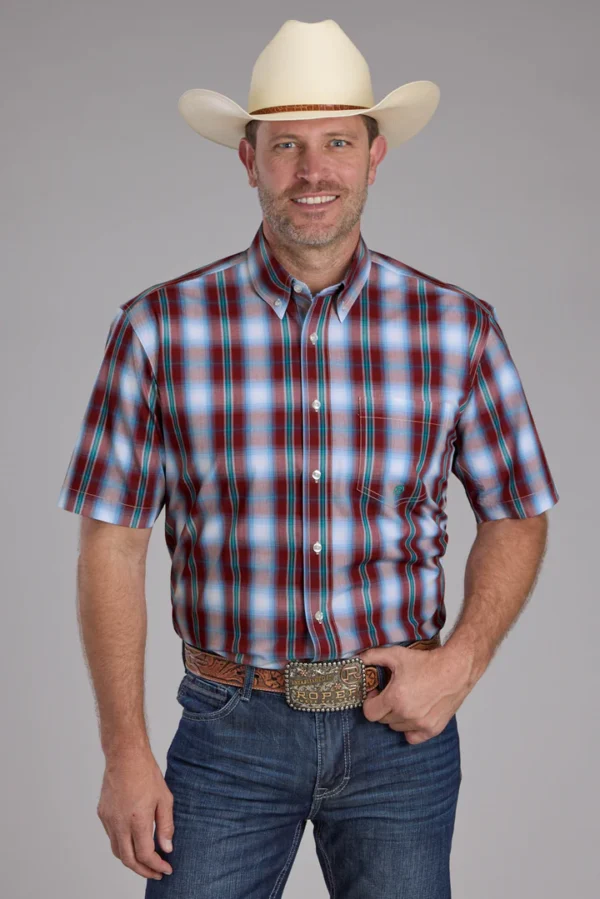 Roper Mens Amarillo Collection SS Shirt