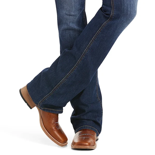 Ariat Womens Real Perfect Rise Boot Cut Rosa Lita - Image 3