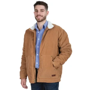 Diamantina Sherpa Corduroy Jacket - Caramel
