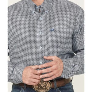 Cinch Mens Geo Print LS Shirt