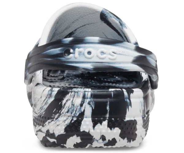 CROCS Classic Marbled White/Black - Image 6