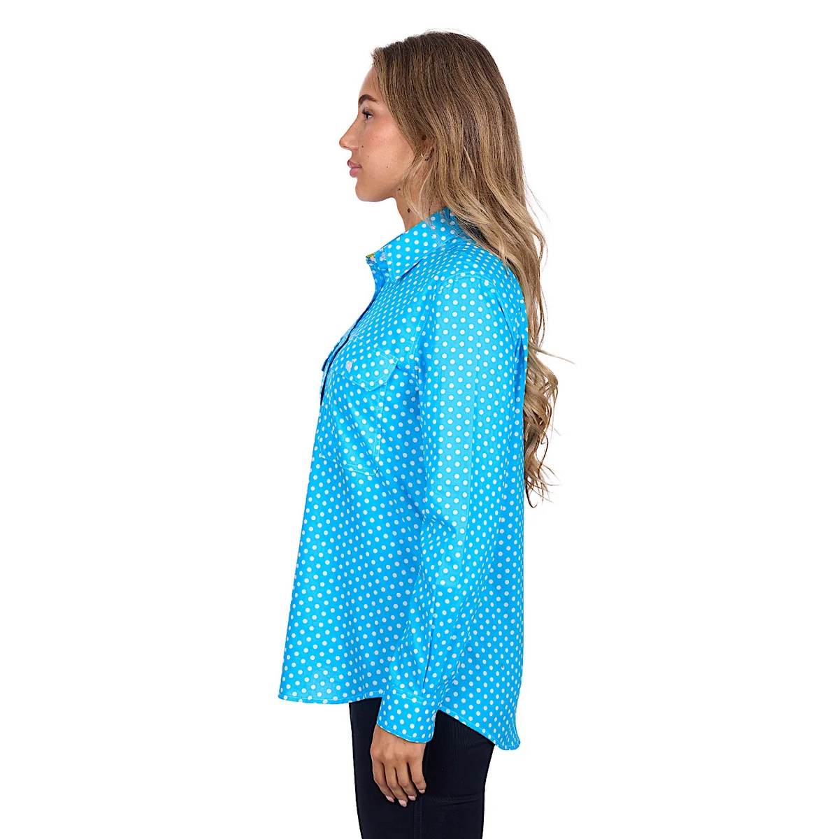 Hard Slog Womens Sia 1/2 PLKT LS Shirt - Image 3