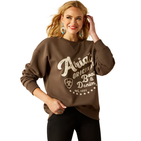 Ariat Womens Oversized Crew Sweatshirt