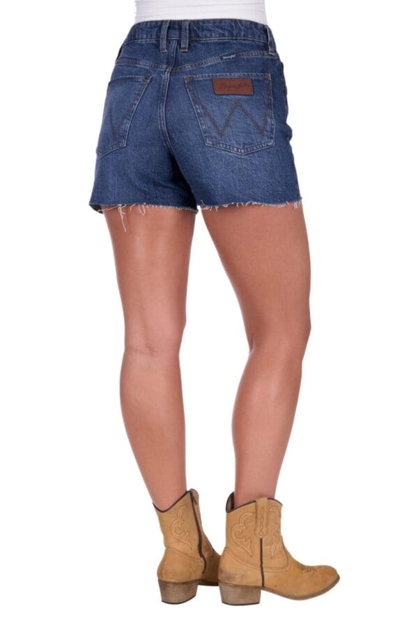 Wrangler Womens Samantha Hi Rise Denim Short - Image 2