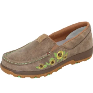 Twisted X Womens Sunflower Cell Slip On