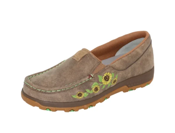 Twisted X Womens Sunflower Cell Slip On