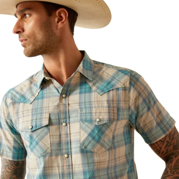 Ariat Mens Howland Retro Fit SS Shirt - Image 7