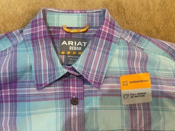 Ariat Womens REBAR Made Tough Durastretch LS Workshirt - Image 3