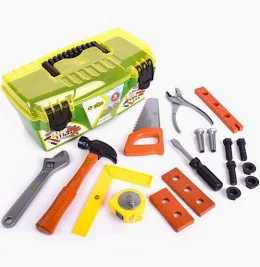 John Deere 18 Piece Deluxe Tool Box with Tools - Image 2